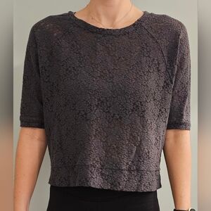 Women's Black Lace Top